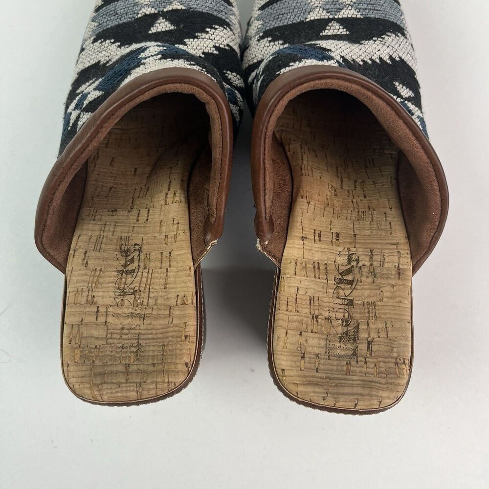 Korks Lori Aztec western Platform Clogs Size 10 shoe festival boho - Picture 11 of 14